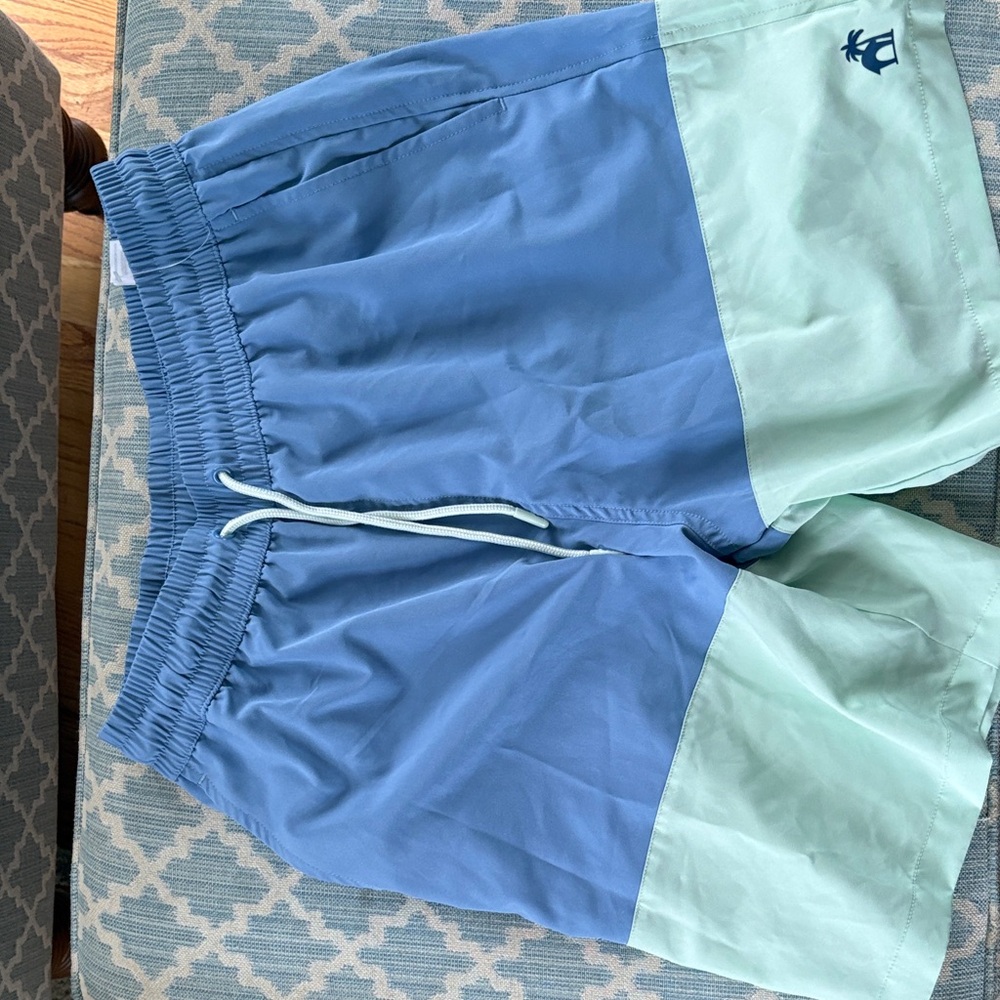 Caribbean Joe Two-Tone Blue & Mint bathing suit